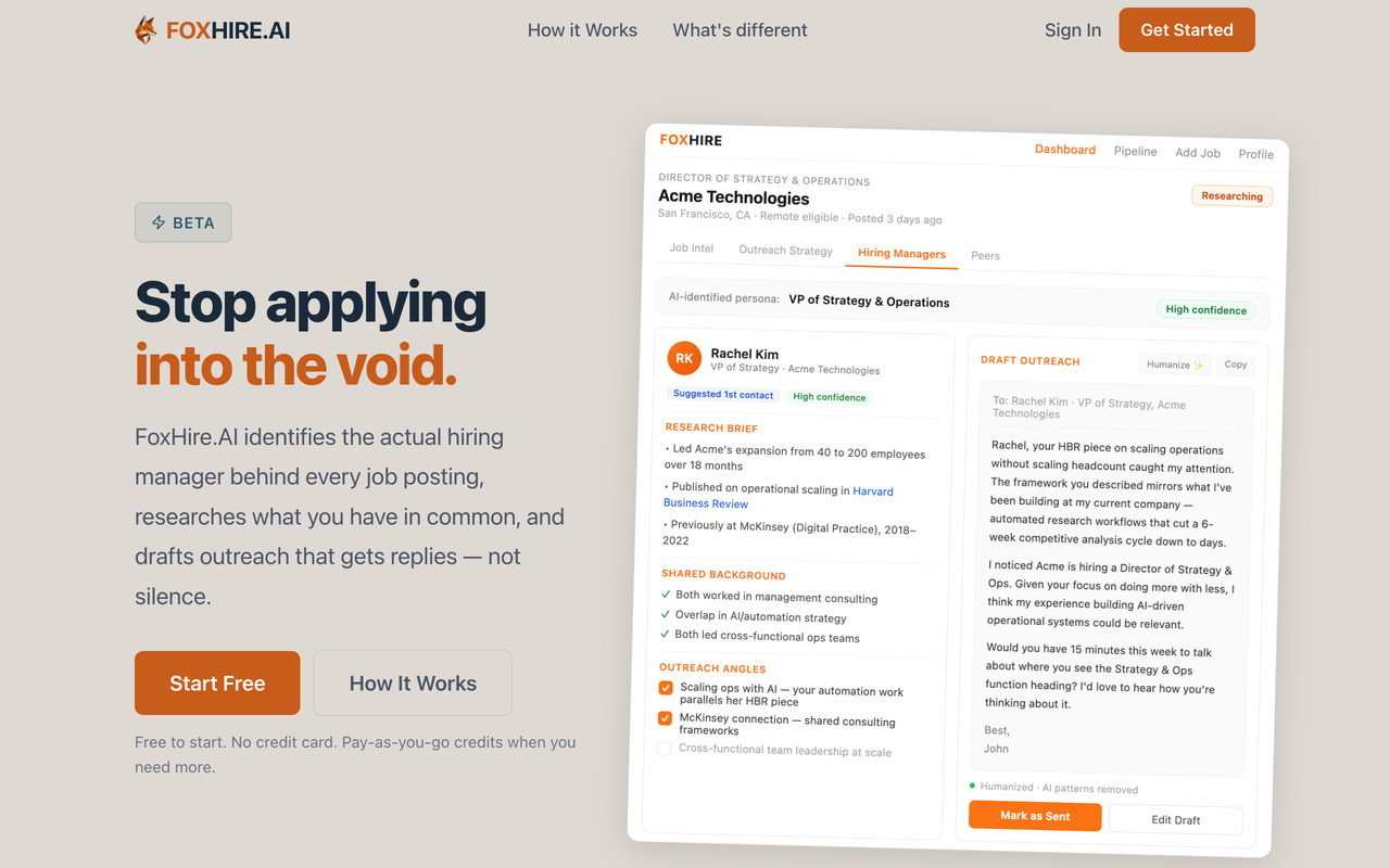 FoxHire.AI Screenshot